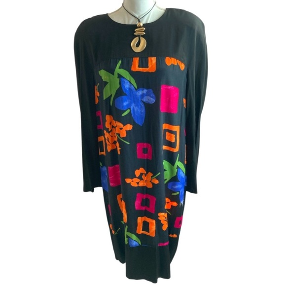 Vintage Abstract K.C. Spencer Dress - Picture 1 of 11